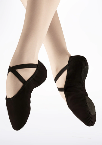 Capezio Black Pro Canvas Split Sole Ballet Shoe