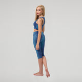 Pineapple Double Bra Top Blue