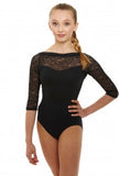 So Danca Long Sleeved Lace Leotard