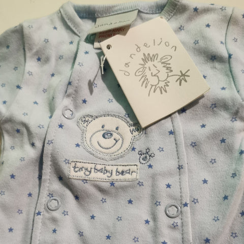 Prem baby tiny bear sleepsuit