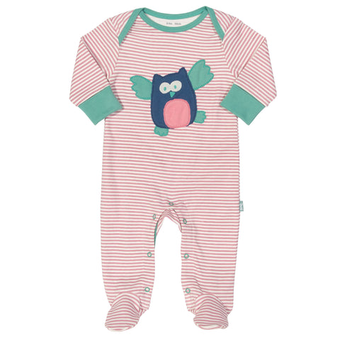 Kite Stripy Owl Sleepsuit
