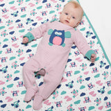 Kite Stripy Owl Sleepsuit
