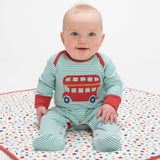Kite Stripy Bus Sleepsuit