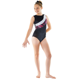 Tappers and Pointers Velvet Gymnastic Leotard with Foil Print