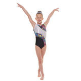 Tappers And Pointers SL Astro Foiled Gymnastic Leotard