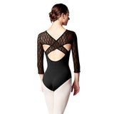 Bloch Lila Diamond Flock Leotard