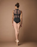 Mirella Wild Bloom High Neck Zip Leotard