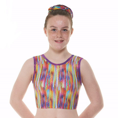 Tappers And Pointers Rainbow Crop Top
