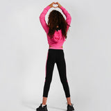 Pineapple Crop Hoodie Pink