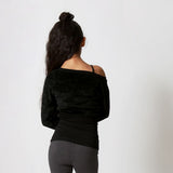 Pineapple Velour Double Layer Top