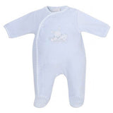 Sweet Dreams Bunny Velour Sleepsuit