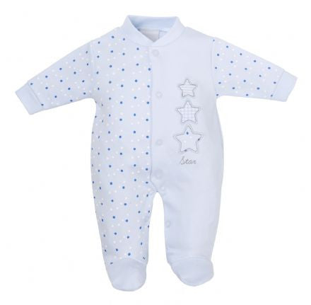 Dandelion Tripple Stars cotton baby grow sleep suit