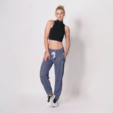 Pineapple Cuff Pant in Denim Marl