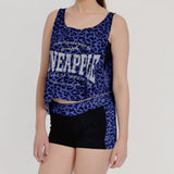 Pineapple Leopard Panel Hotpant