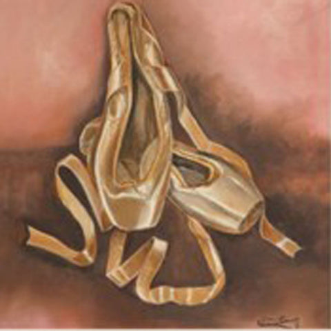 Art of Dance Greetings Card: Square / Satin And Silk