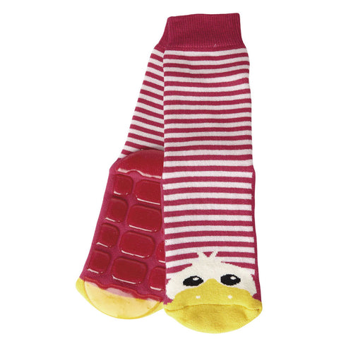 Slipper Socks Duck Pink