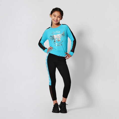 Pineapple Mesh Sleeved Top