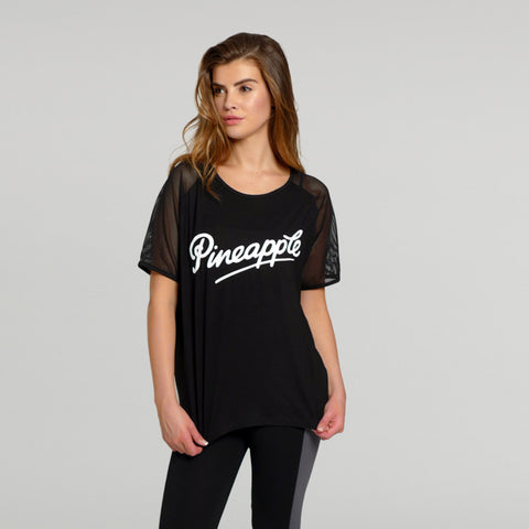 Pineapple Mesh Sleeve T-shirt
