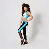 Pineapple Blue Crop Top