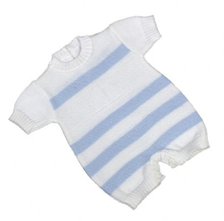Boat Design Knitted Romper