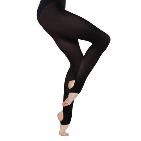 Silky Tan Matte Stirrup Tights